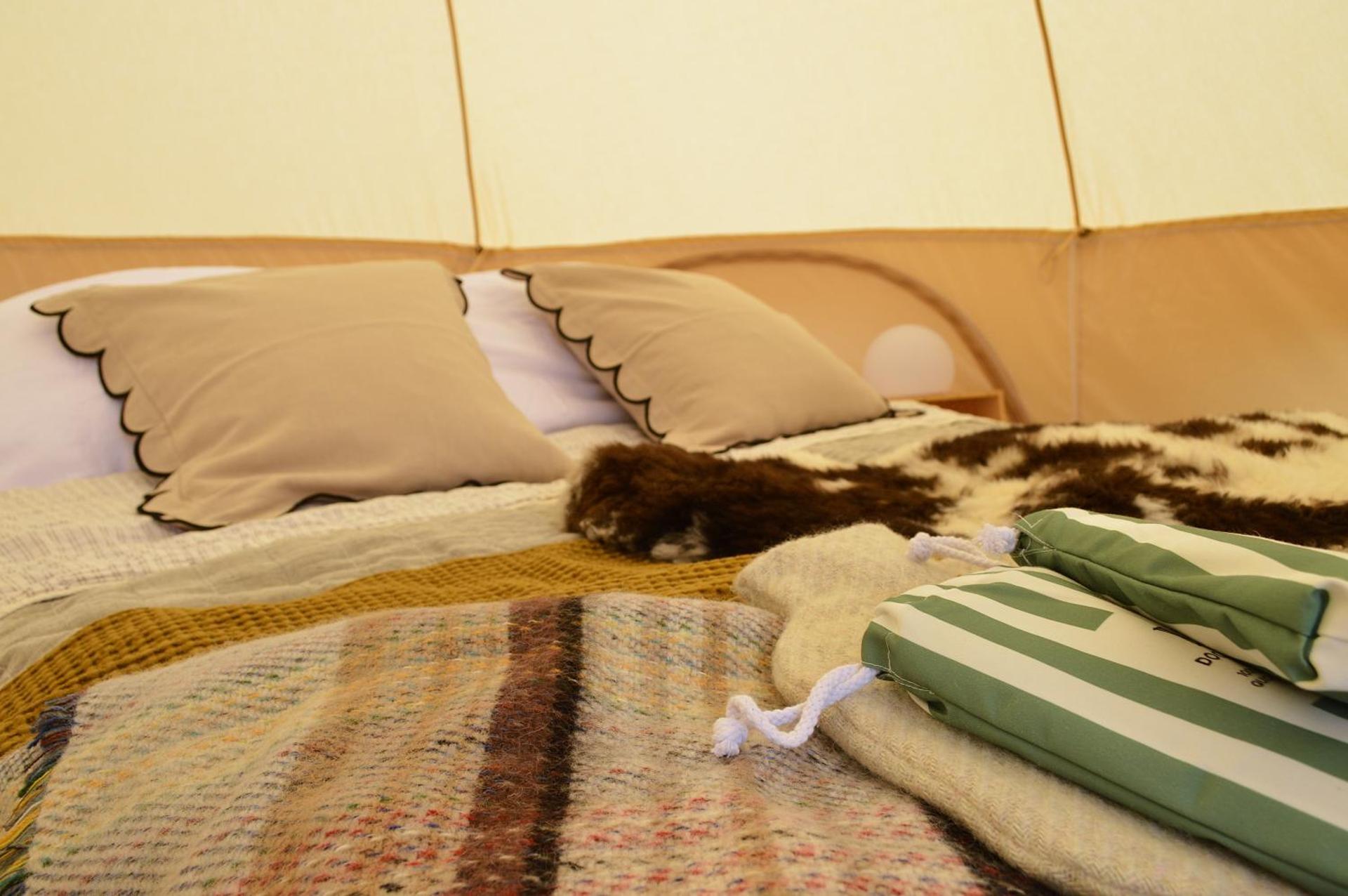 Tylda Tents at Tregonetha Lake - 5m Luxury Bell Tent "Moorhen"