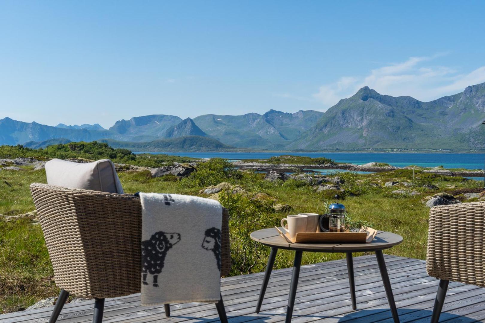Luxury Cabin in beautiful Lofoten with Jacuzzi and sauna