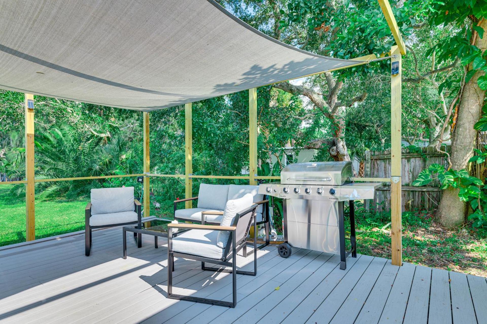 Centrally Located Merritt Island Cottage with Deck!