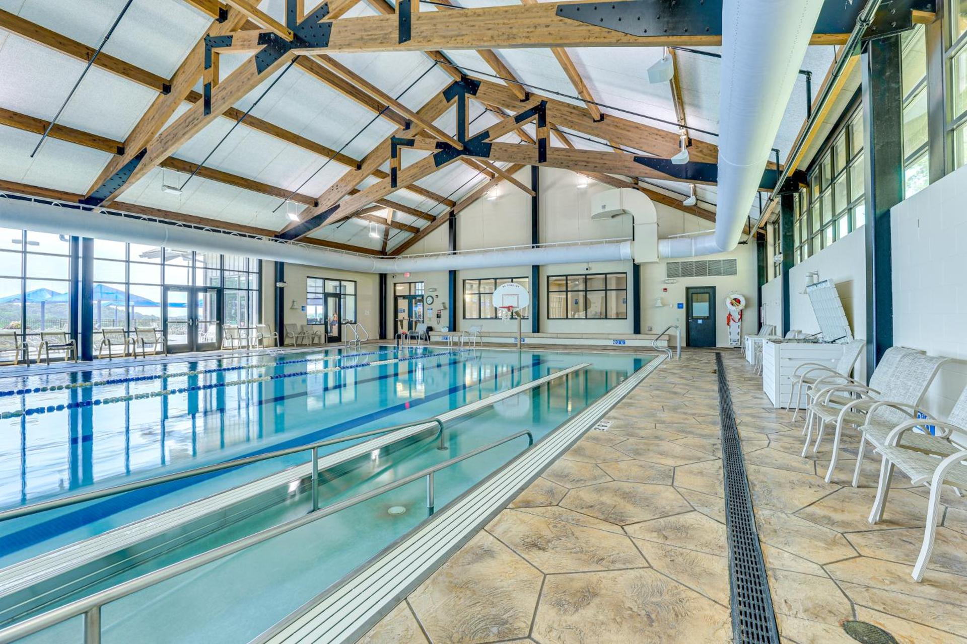 Indoor Pool Access and Deck Galena Family Getaway!
