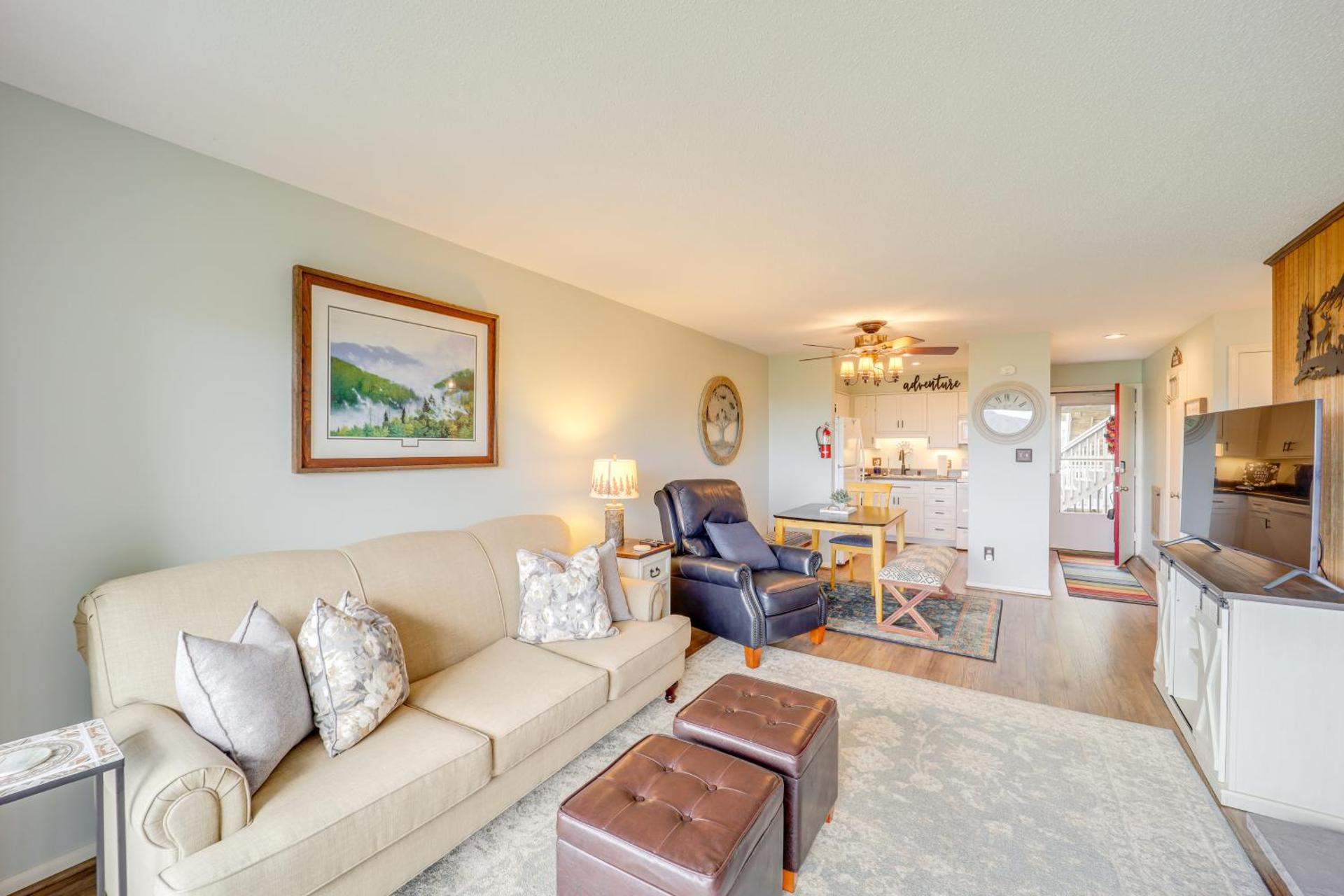 1 Mi to Ski Lifts Sugar Mountain Condo