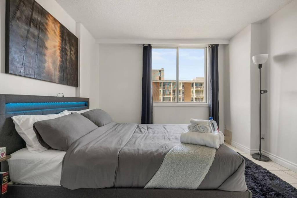Downtown Near Rogers Place with Covered Parking, Sleeps 6, Pool Table, Sauna, Gym, Two Bedrooms & More