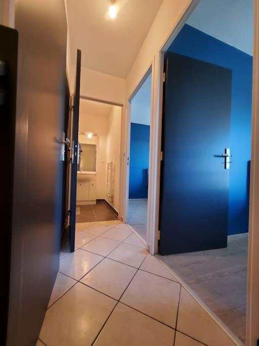 Duplex blue and yellow- Groupama Stadium-Eurexpo-Lyon