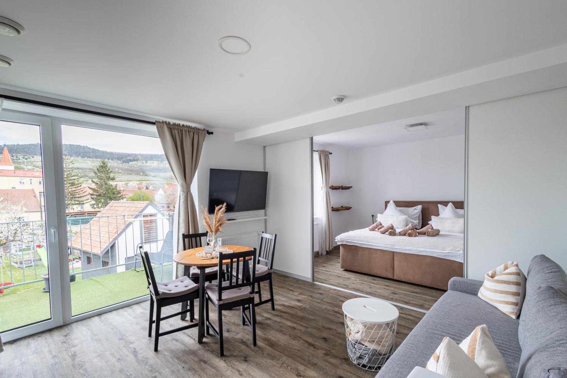 Deluxe One-Bedroom Apartment with Garden View