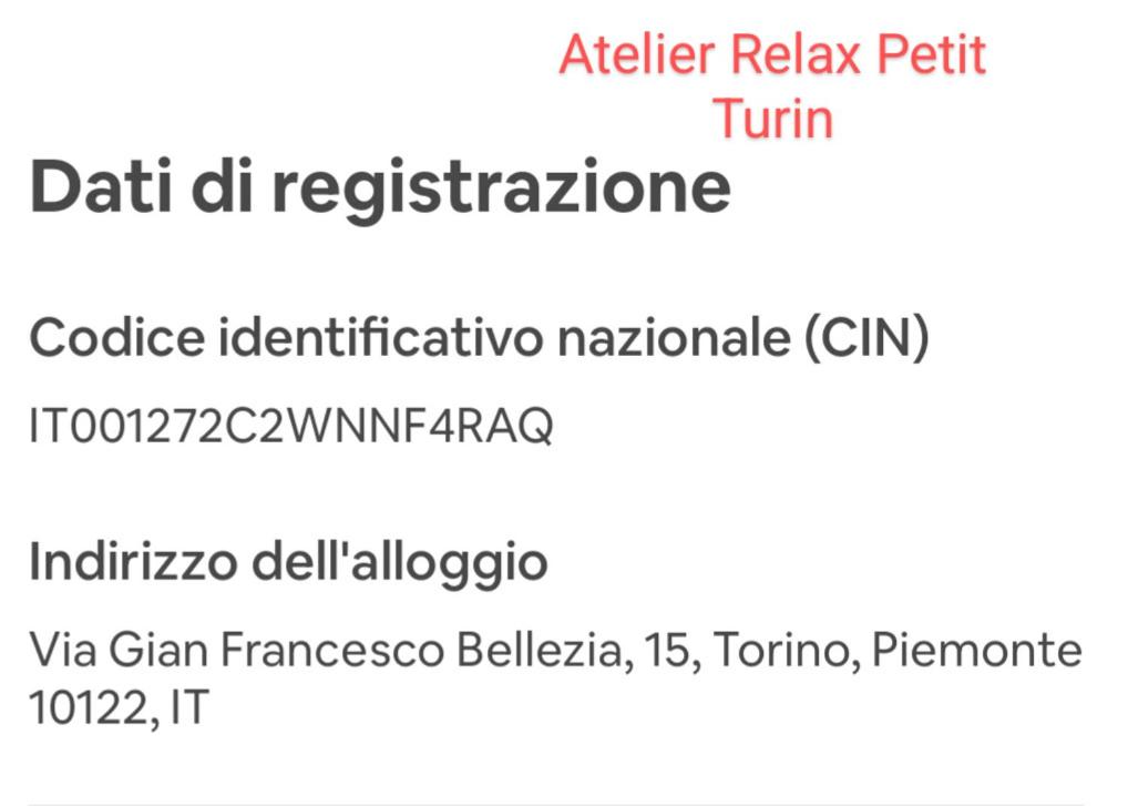 Atelier Relax Petit Turin - Centralissimo