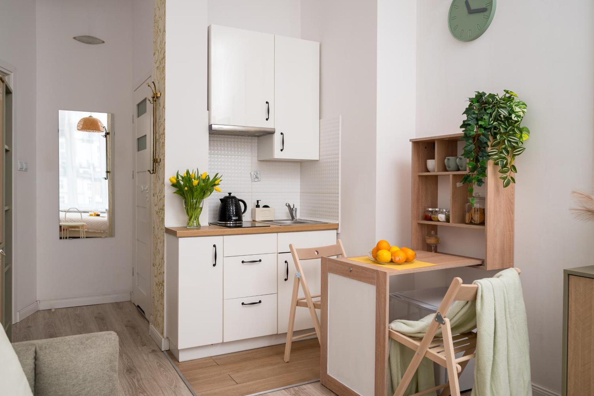 Pink Elephant 2x1BR Studio in historic Tenement House 1 km from Warsaw Central