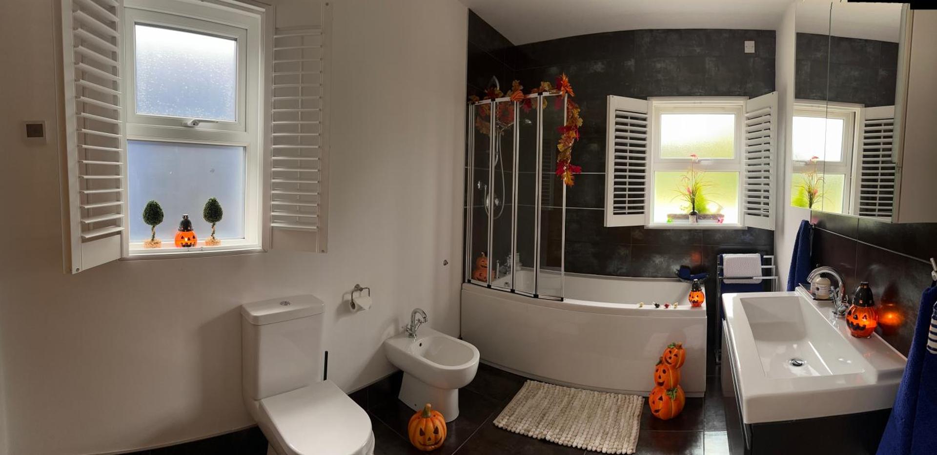 Forest Path luxury Studio Apartment with large bedroom bathroom and sauna Sleeps up to 4