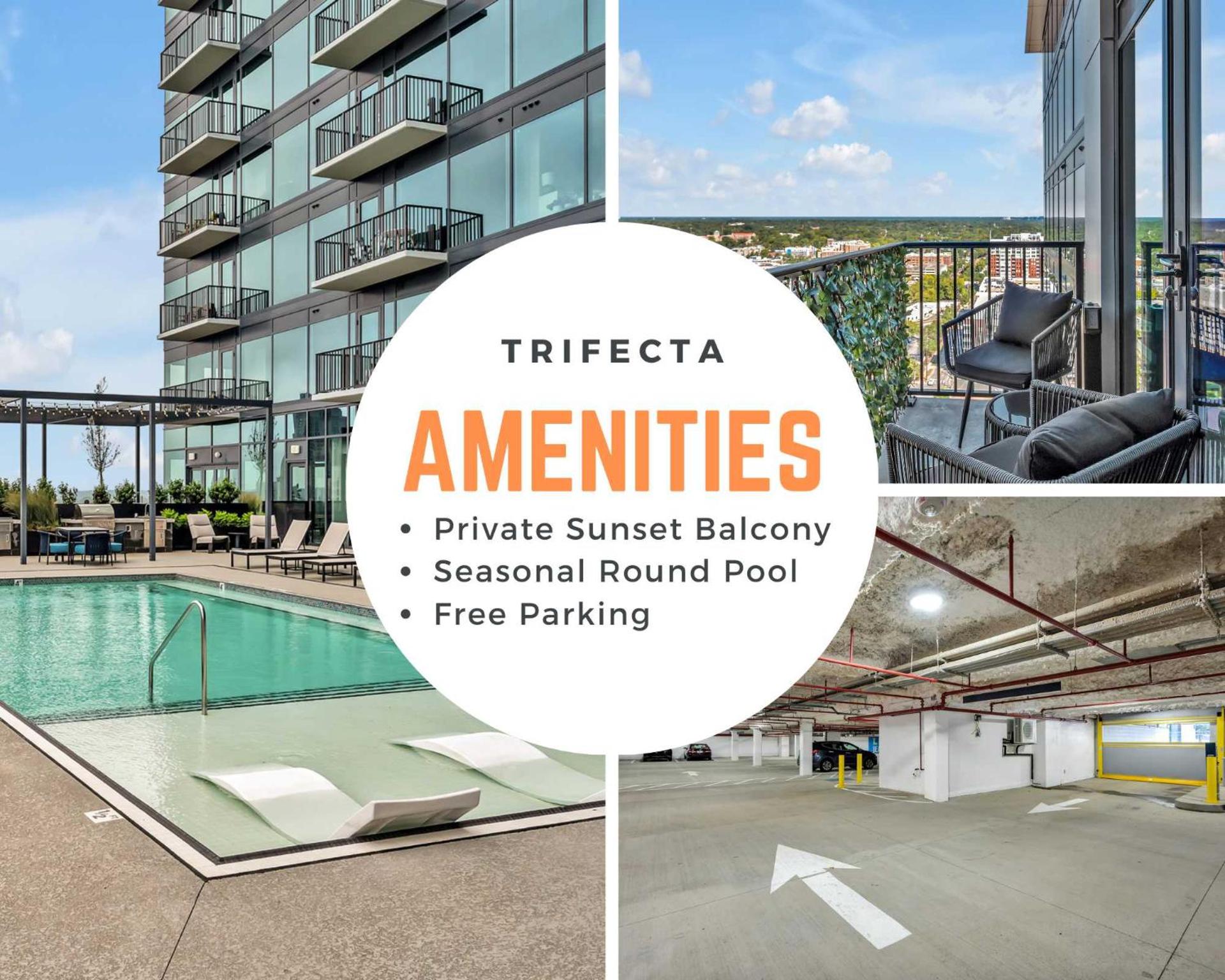 High-Rise Apt Raleigh Free Parking & Sunset View 2