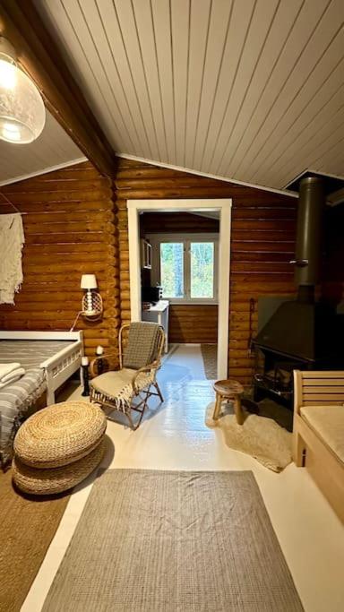 Hirsimökki,Meri,Sauna,Terassi