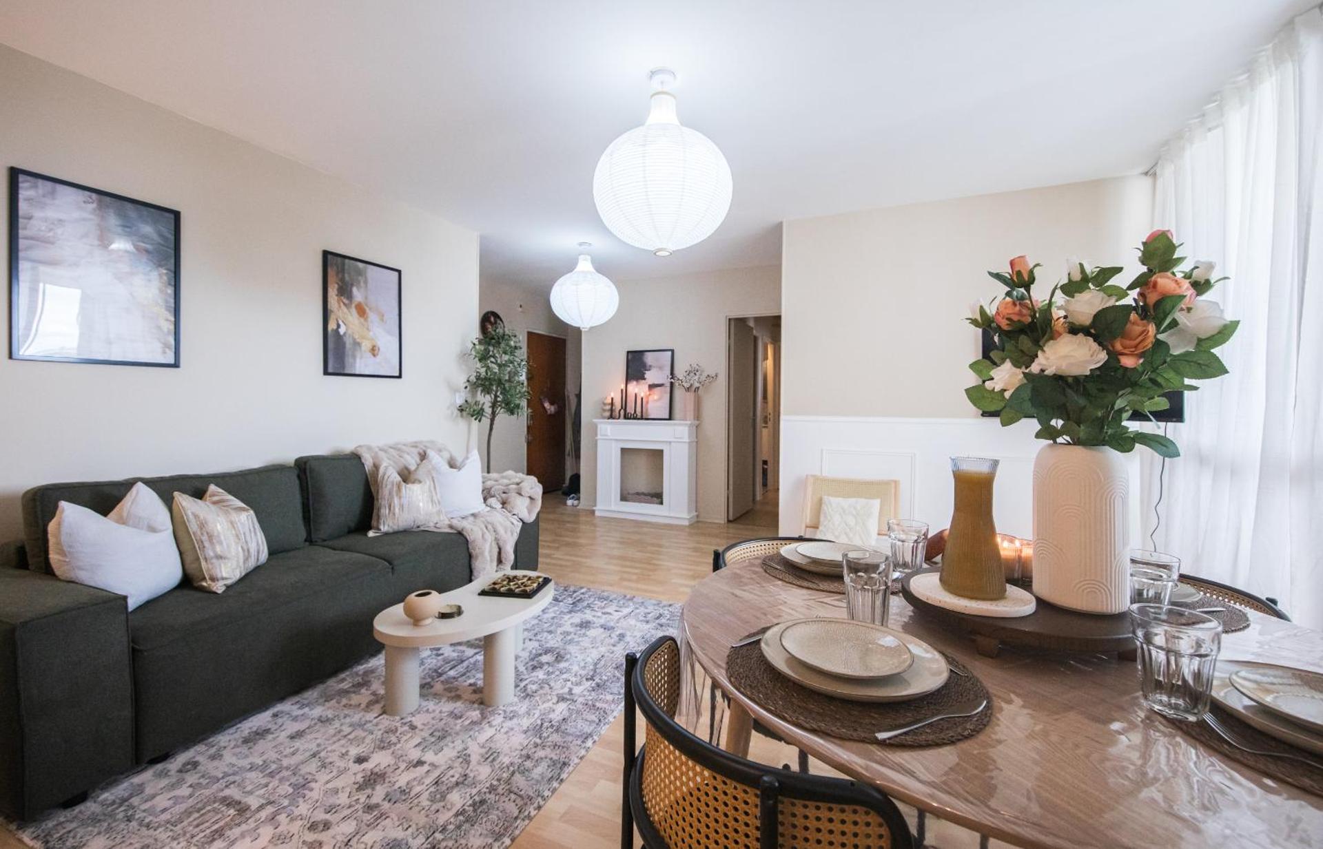 Appartement avec Rétroprojecteur, Babyboot avec belle vue et proche gare