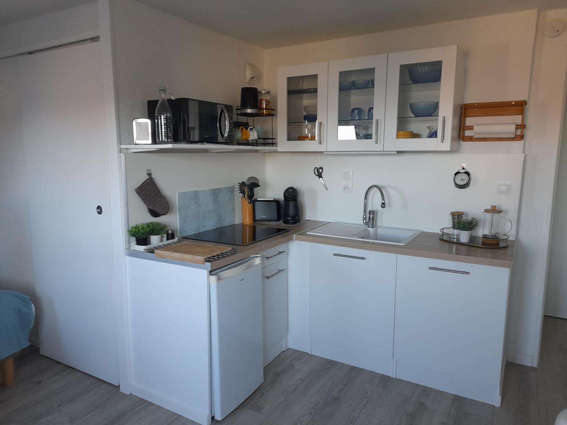 Studio -vue mer résidence Grand Cap