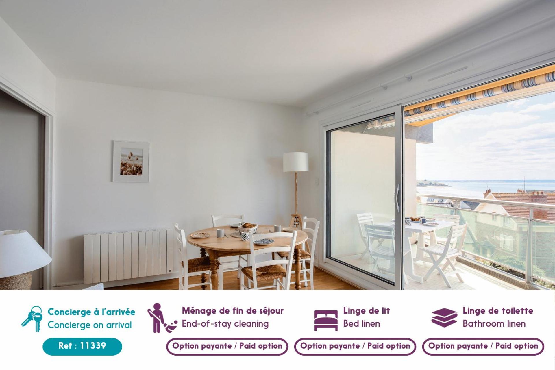 Appartement pour 4 avec vue mer à Pléneuf