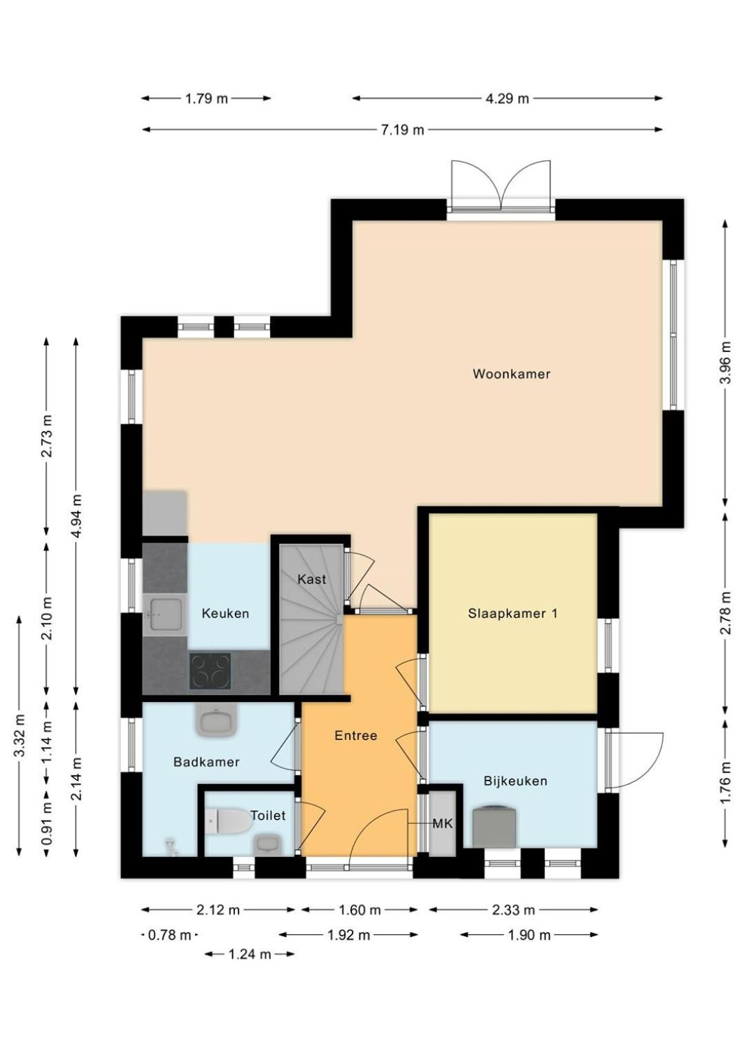 Vakantiewoning Maas en Waal 100