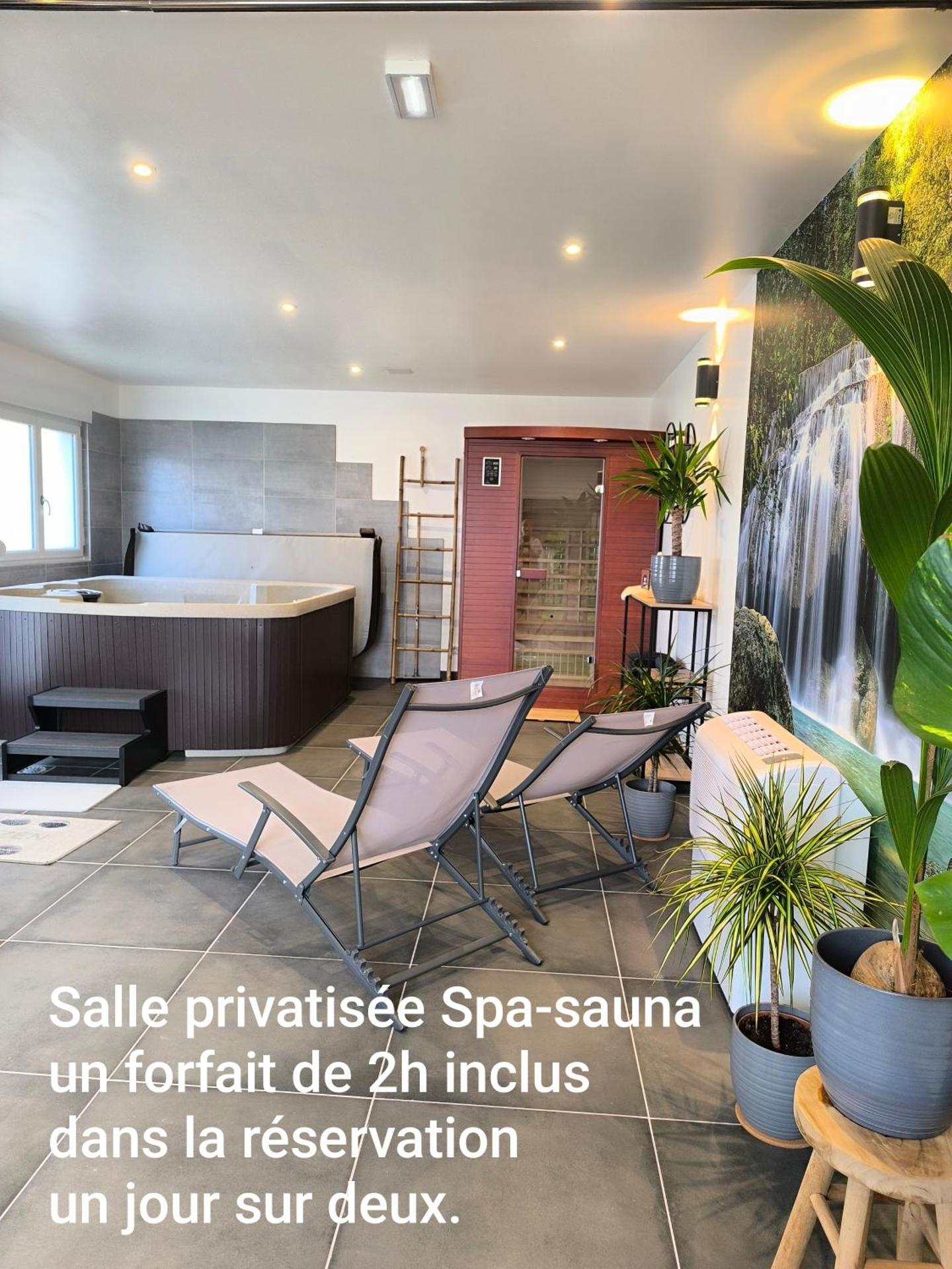 Gite Bonheur et Charme Spa-Sauna forfait 2h inclus