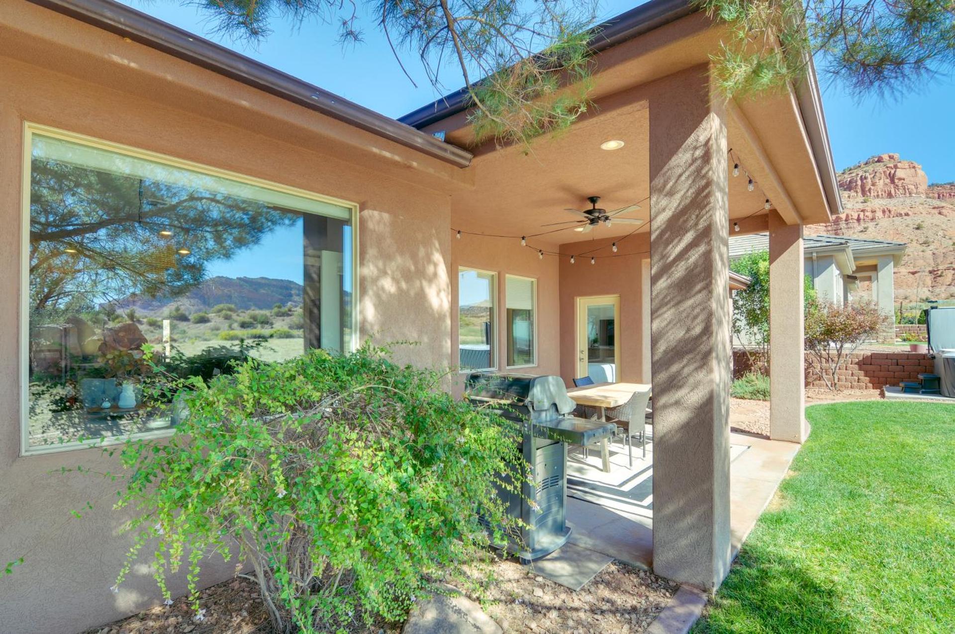 Zion Area Home with Scenic Views and Private Hot Tub!