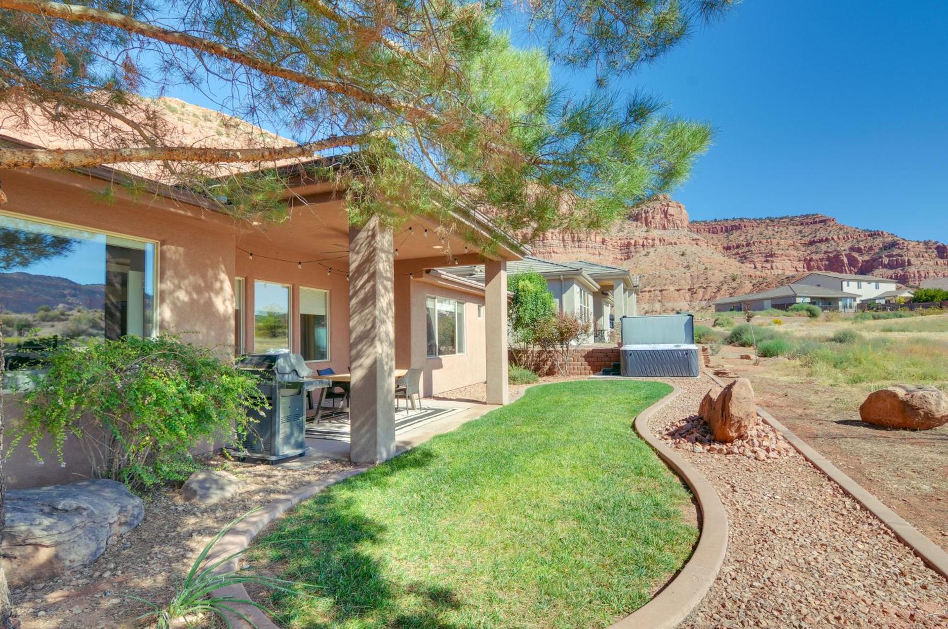 Zion Area Home with Scenic Views and Private Hot Tub!