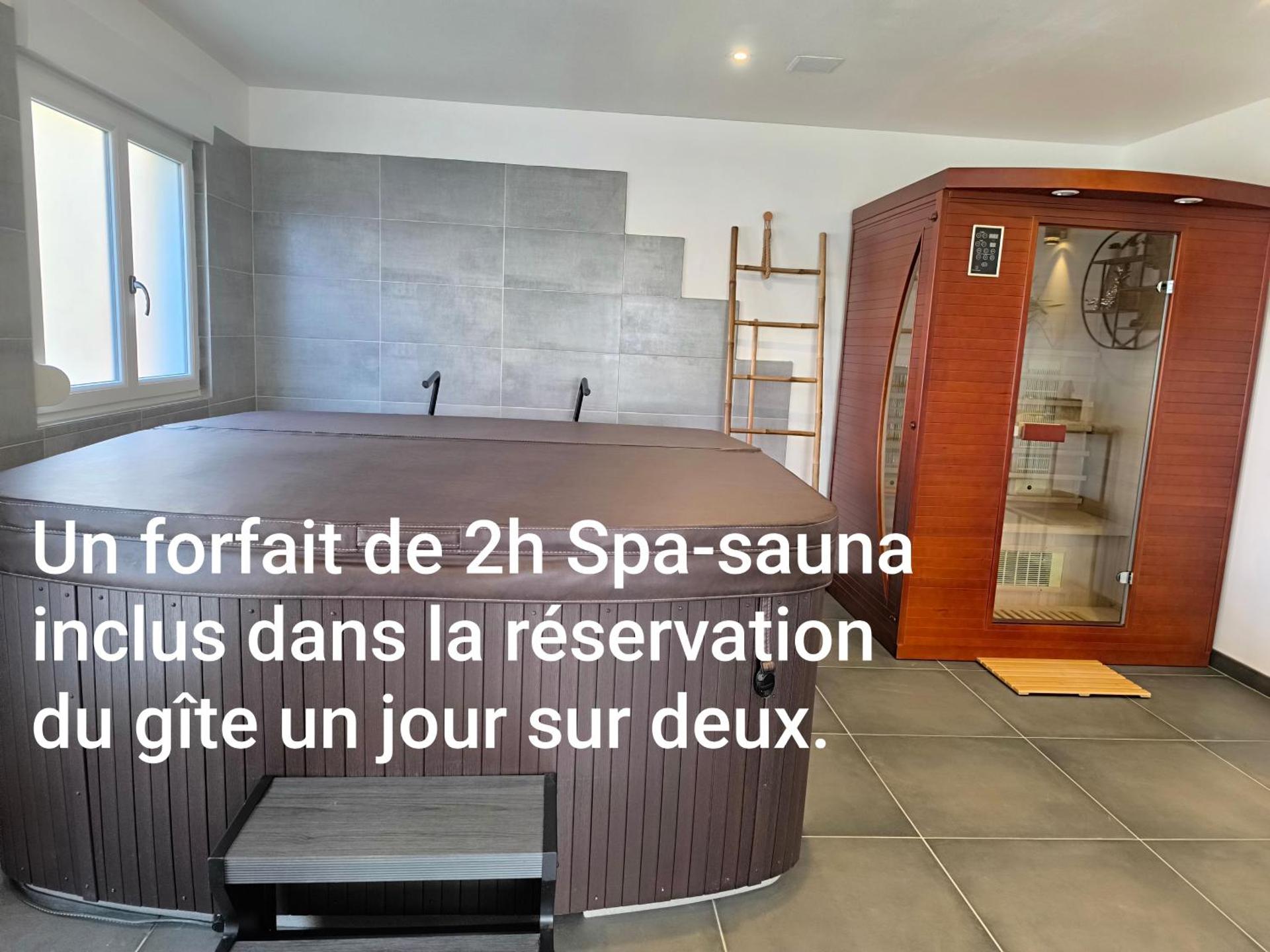 Gite Bonheur et Charme Spa-Sauna forfait 2h inclus
