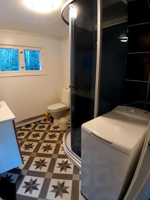 Koselig blått hus - utsikt Losna