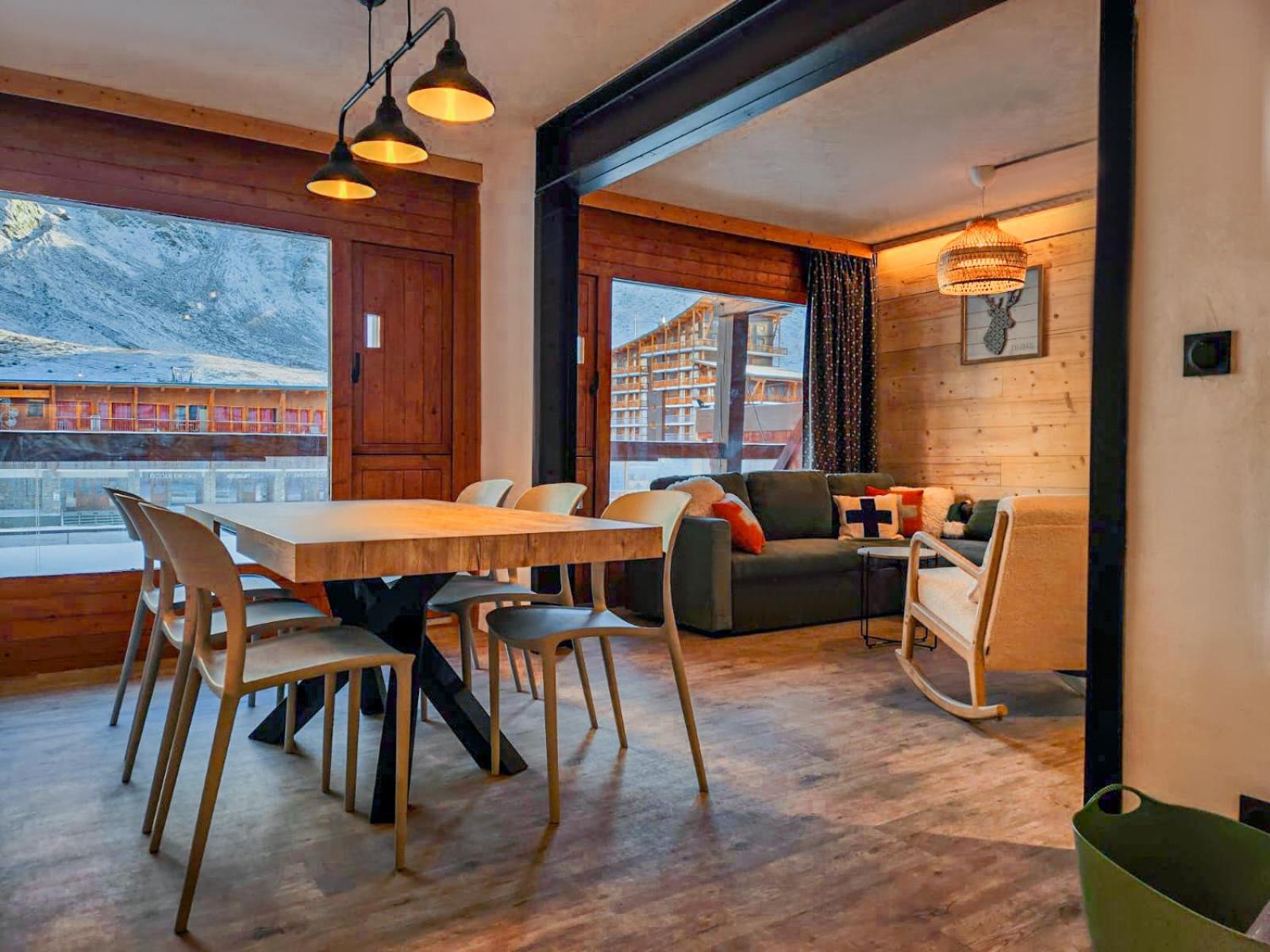 Arc 2000 - appartement ou studio avec balcon et vue