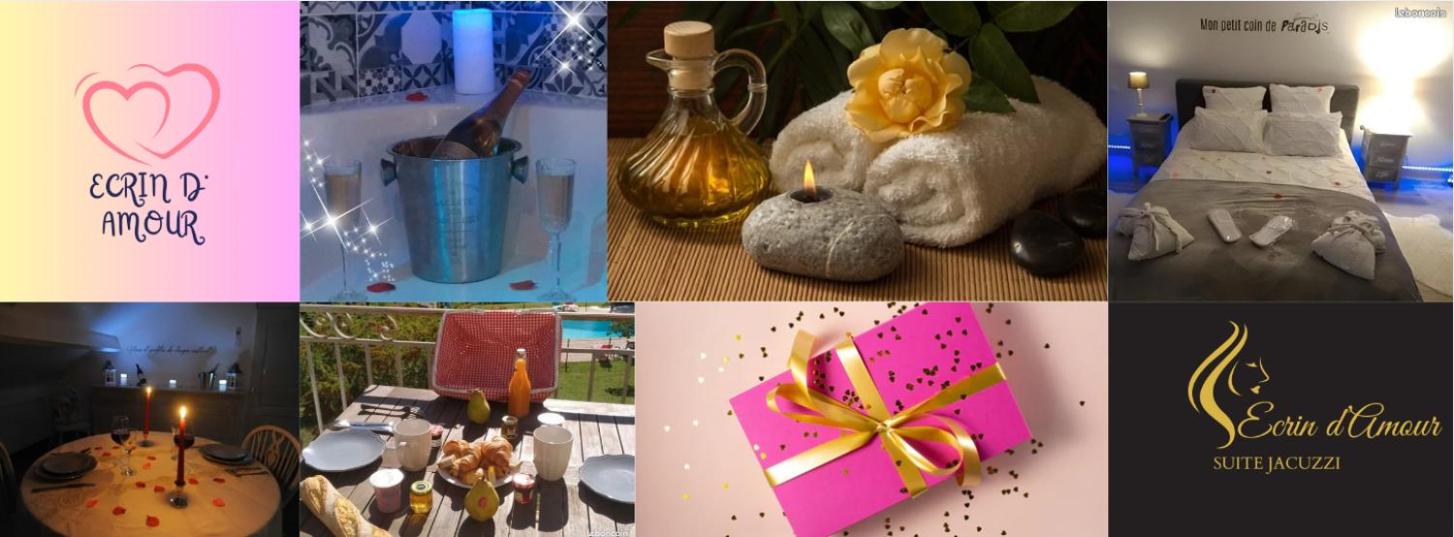 Ecrin d' Amour suite romantique avec Jacuzzi