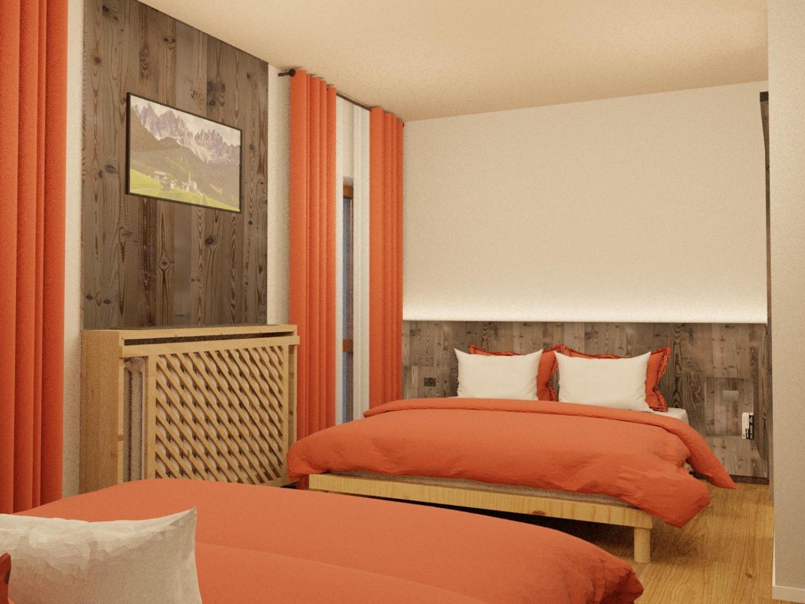 Vierbettzimmer mit Bad