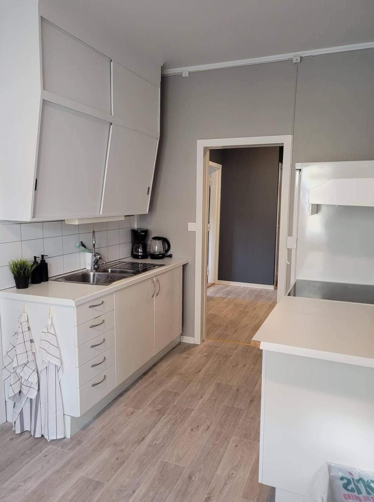 Flott overnattingsted med 3 soverom og sentral beliggenhet