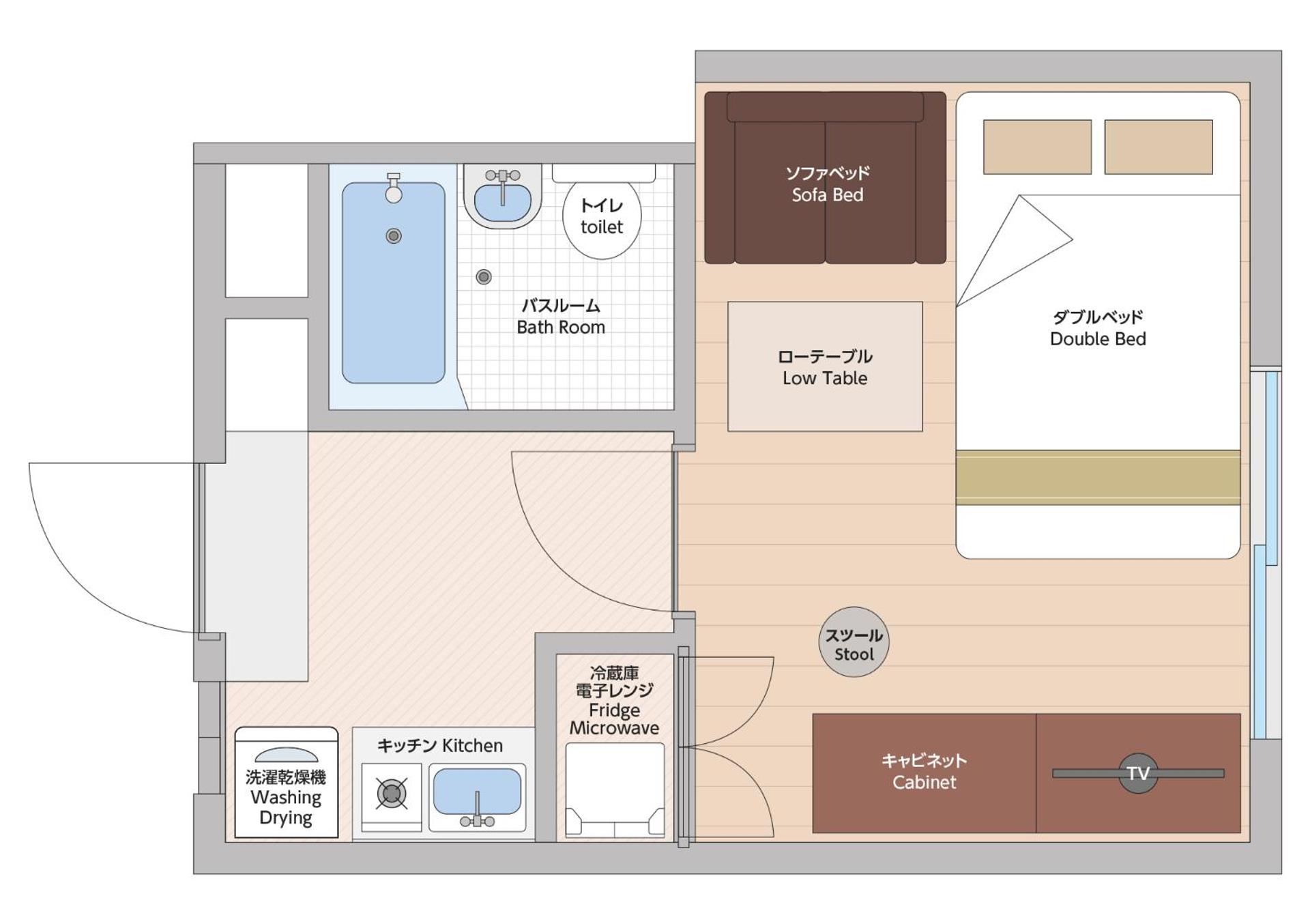 Standaard Tweepersoonskamer met 1 of 2 Bedden