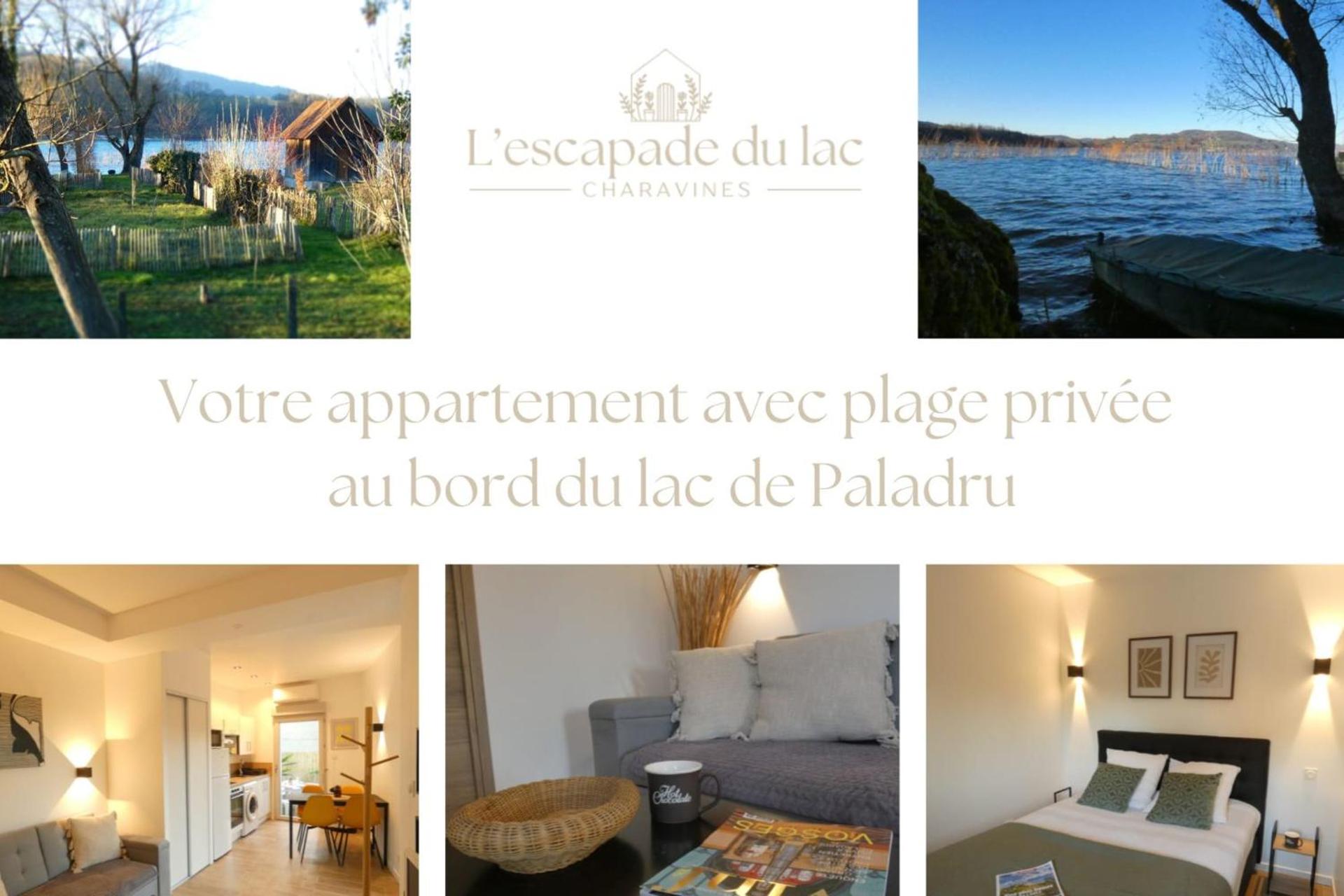 L'ESCAPADE DU LAC private beach lac de Paladru