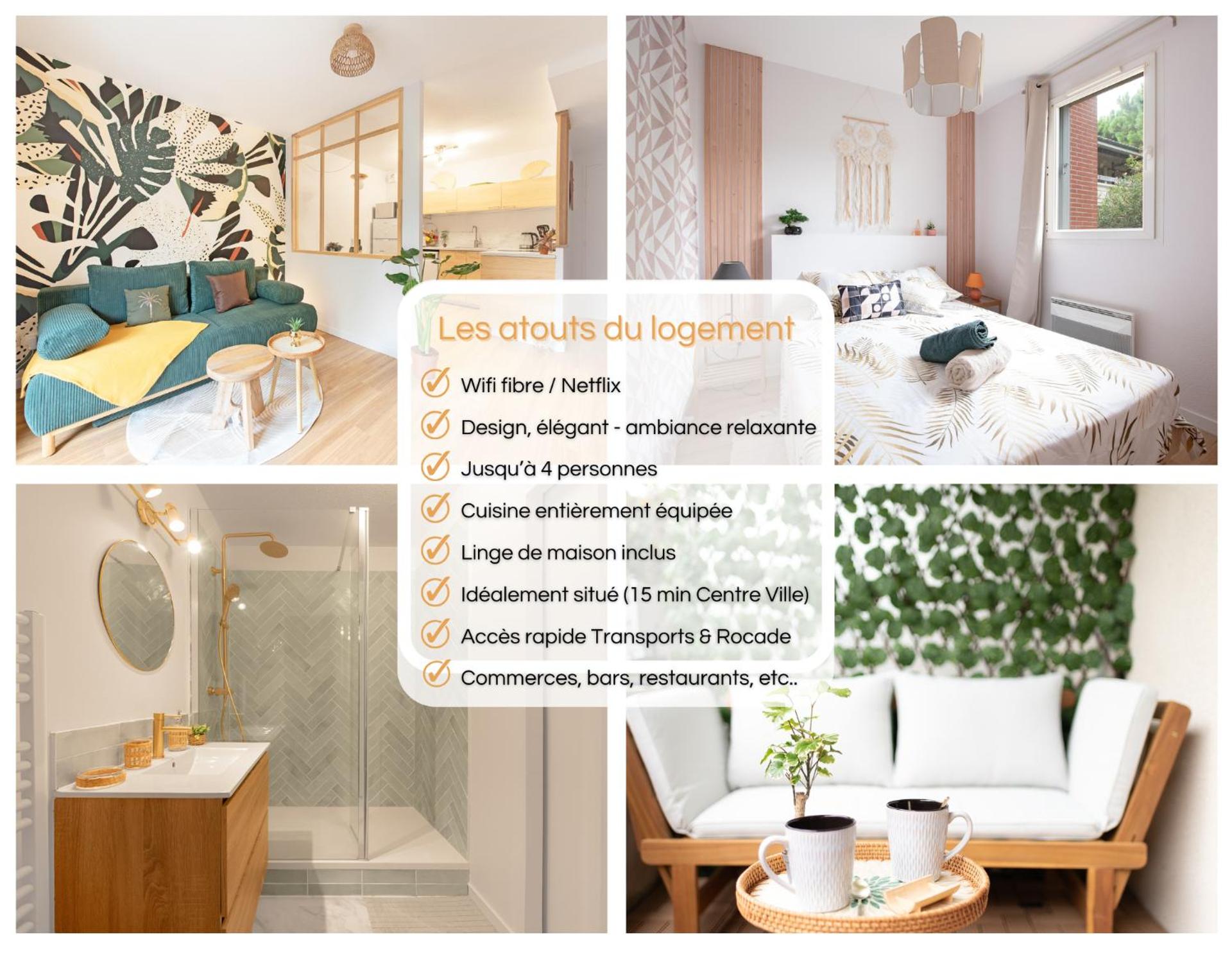 Le Tropical Bali, Appt T2, proche métro et centre ville