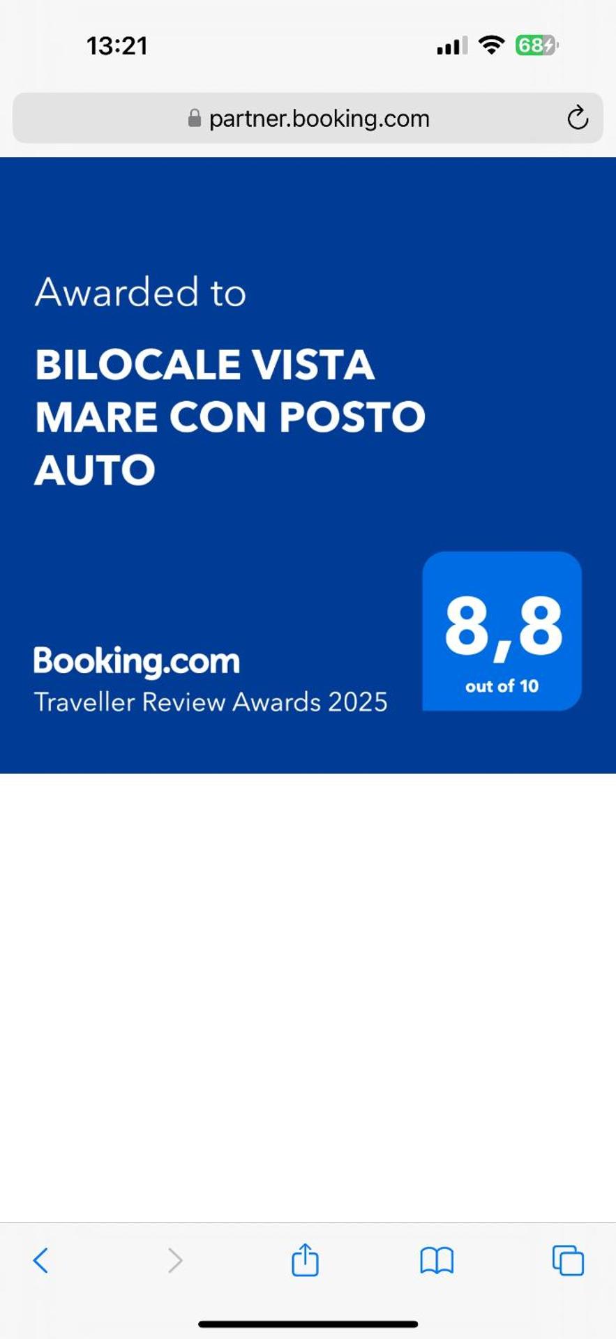 BILOCALE VISTA MARE CON POSTO AUTO