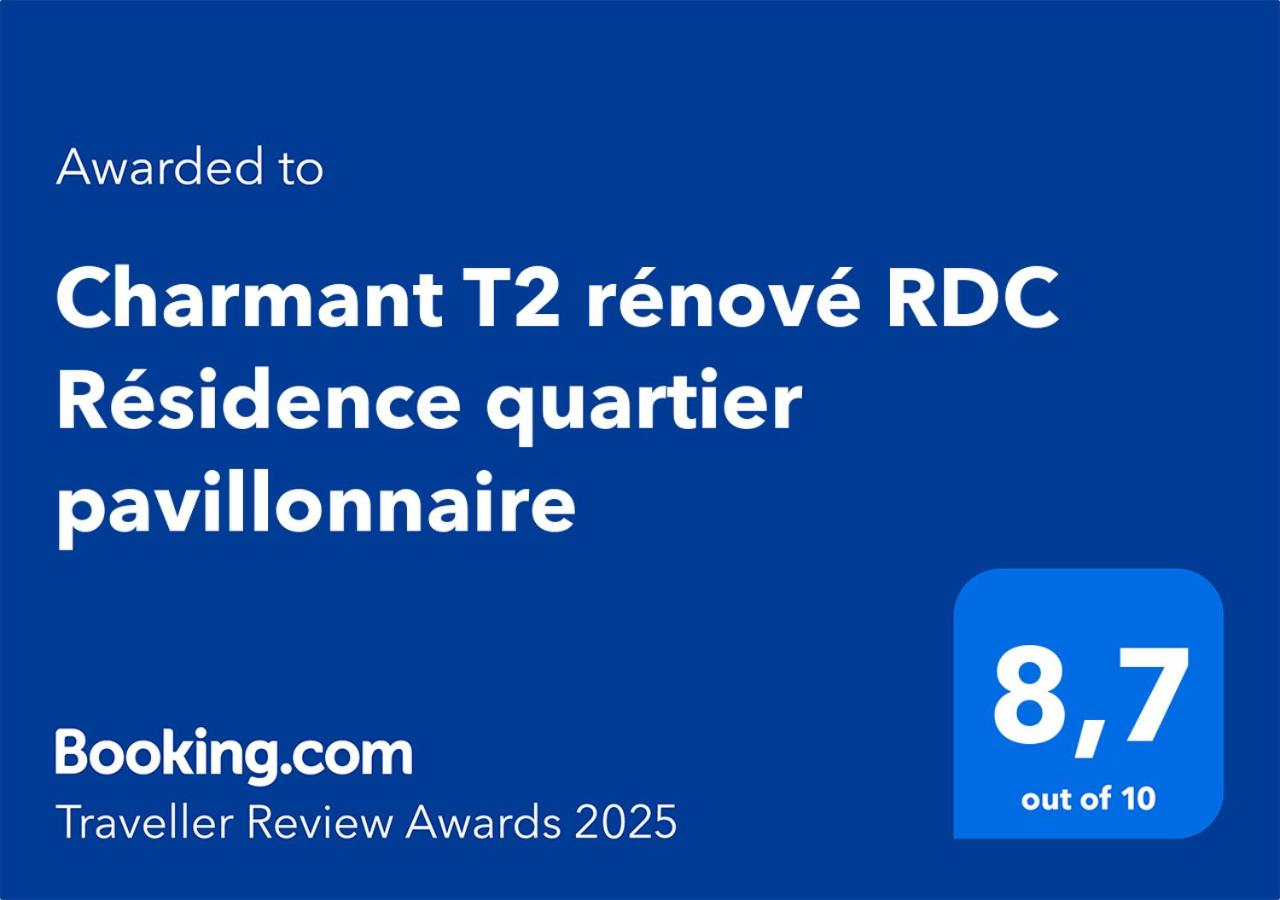 Charmant T2 rénové RDC Résidence quartier pavillonnaire