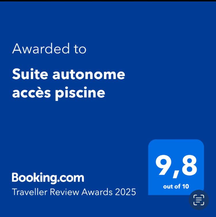 Suite autonome accès piscine