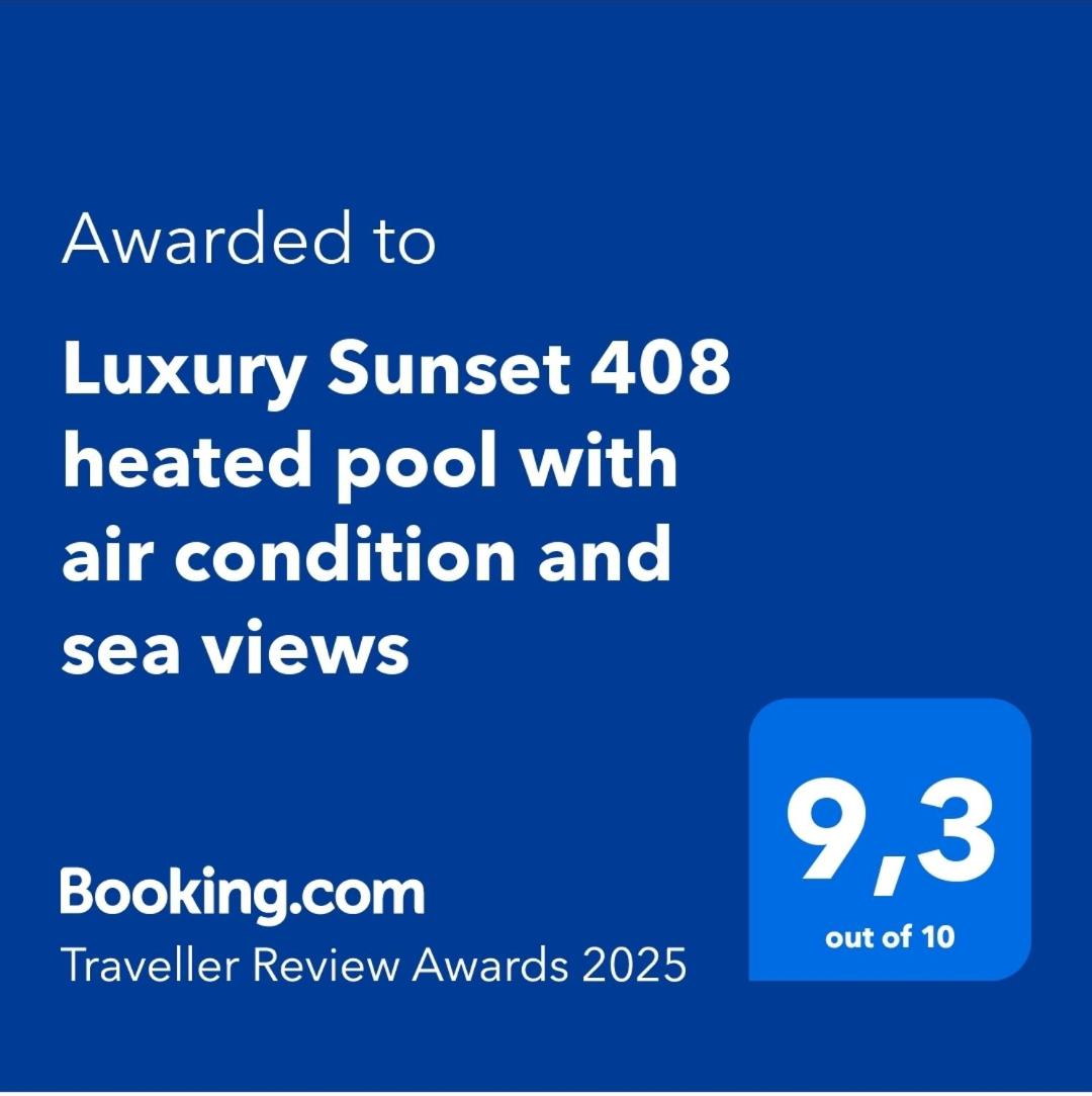 Luxury Sunset 408 heated pool with air condition and sea views