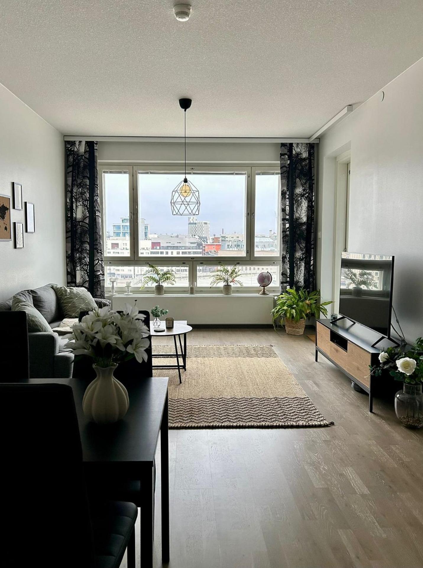 Two rooms with city views