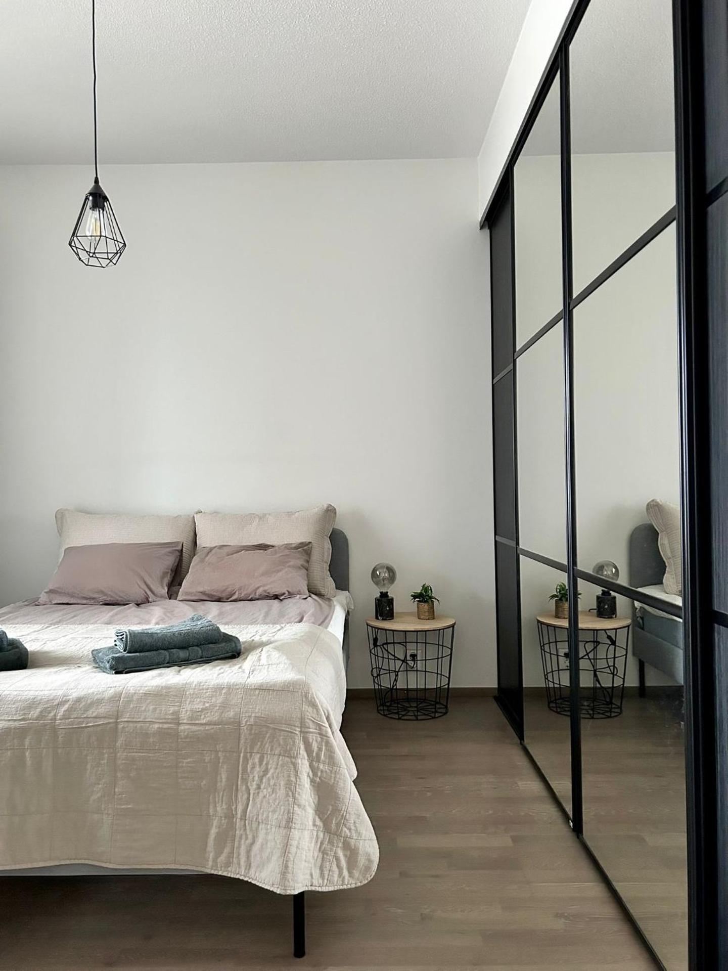 Two rooms with city views