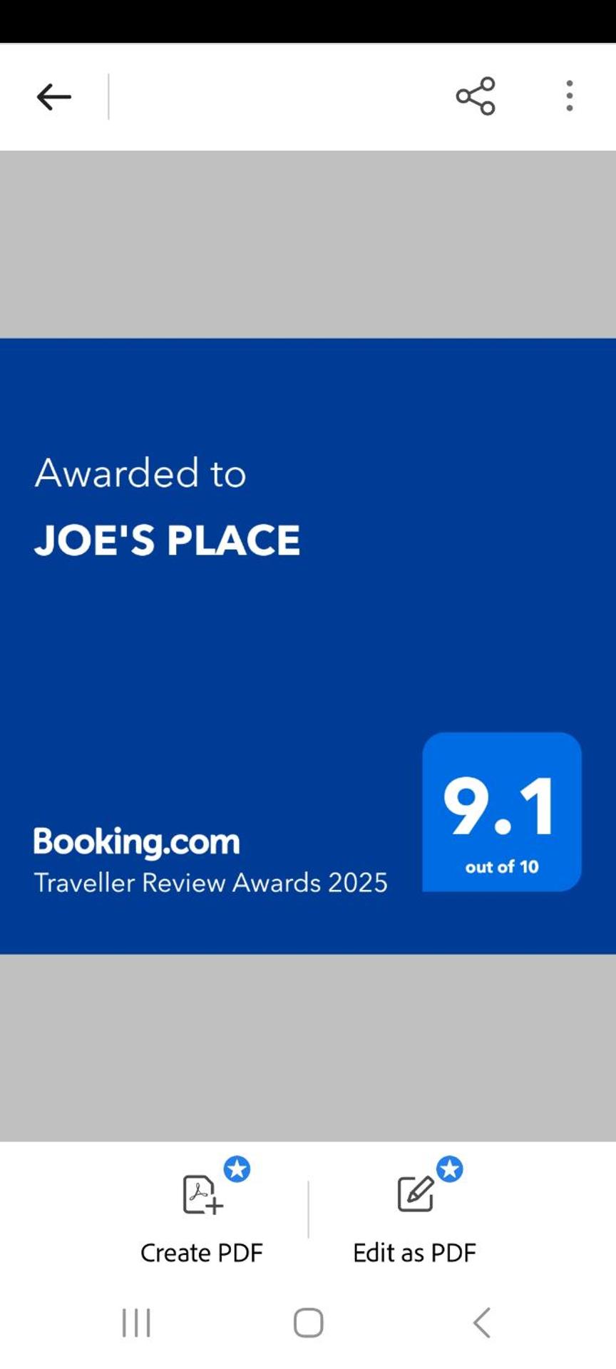 JOE'S PLACE