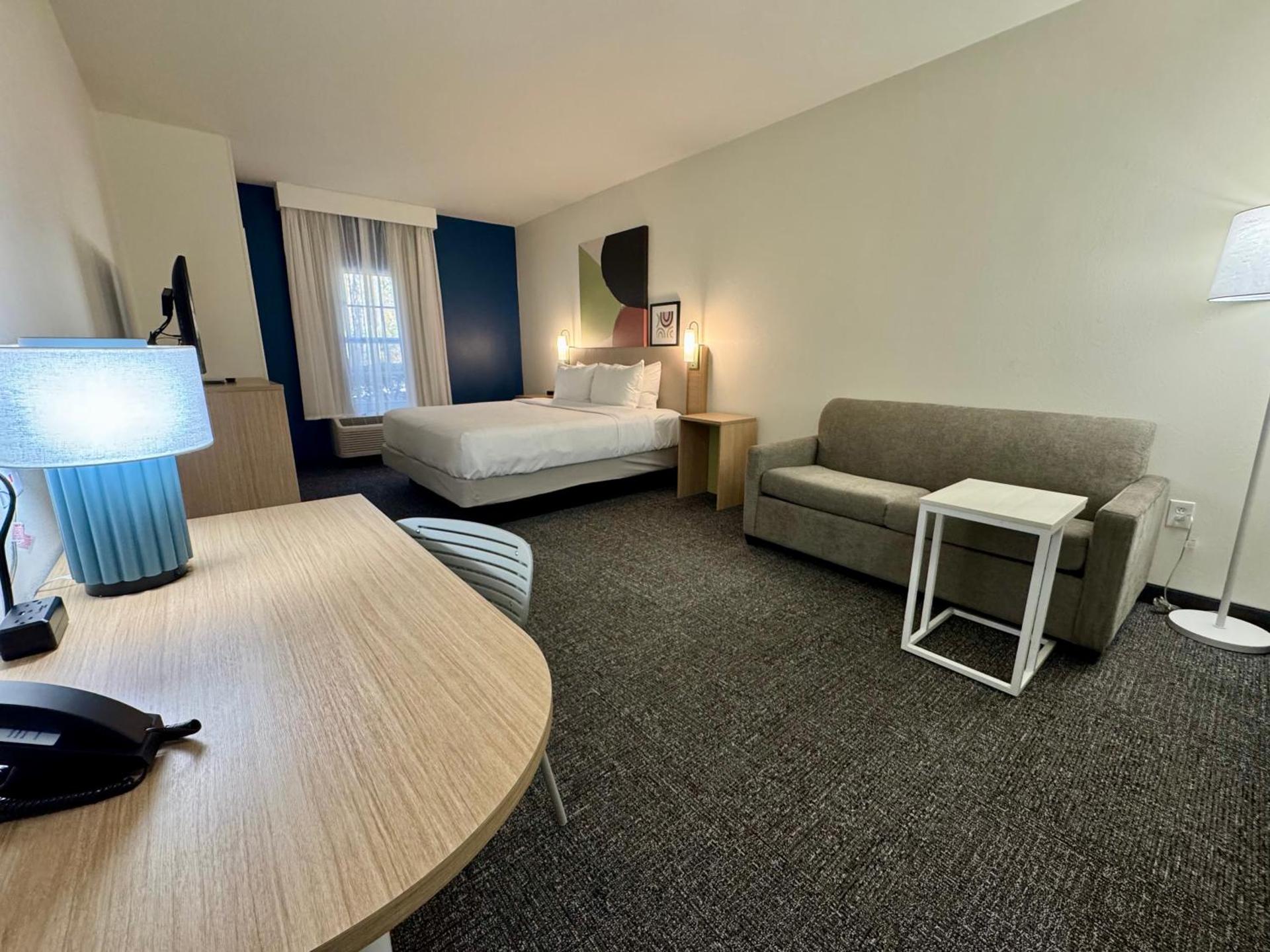 King Room with Sofa Bed and Roll-In Shower - Mobility Access