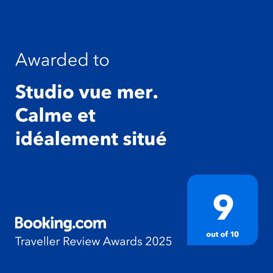 Studio vue mer. Calme et idéalement situé