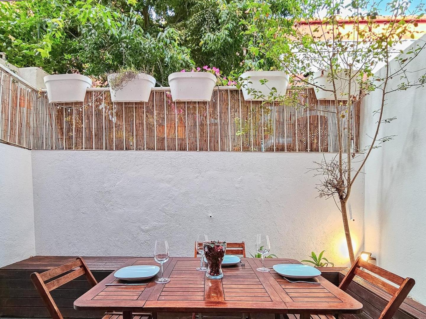 Ground floor apartment with private patio and AC