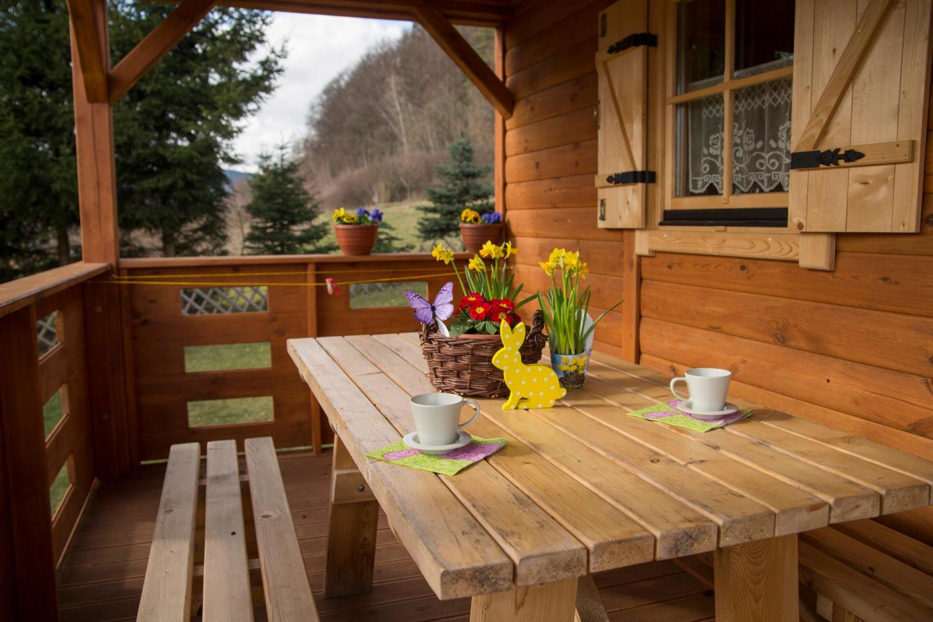 Domki KOLONIA LEŚNA z sauną i gorącą balią