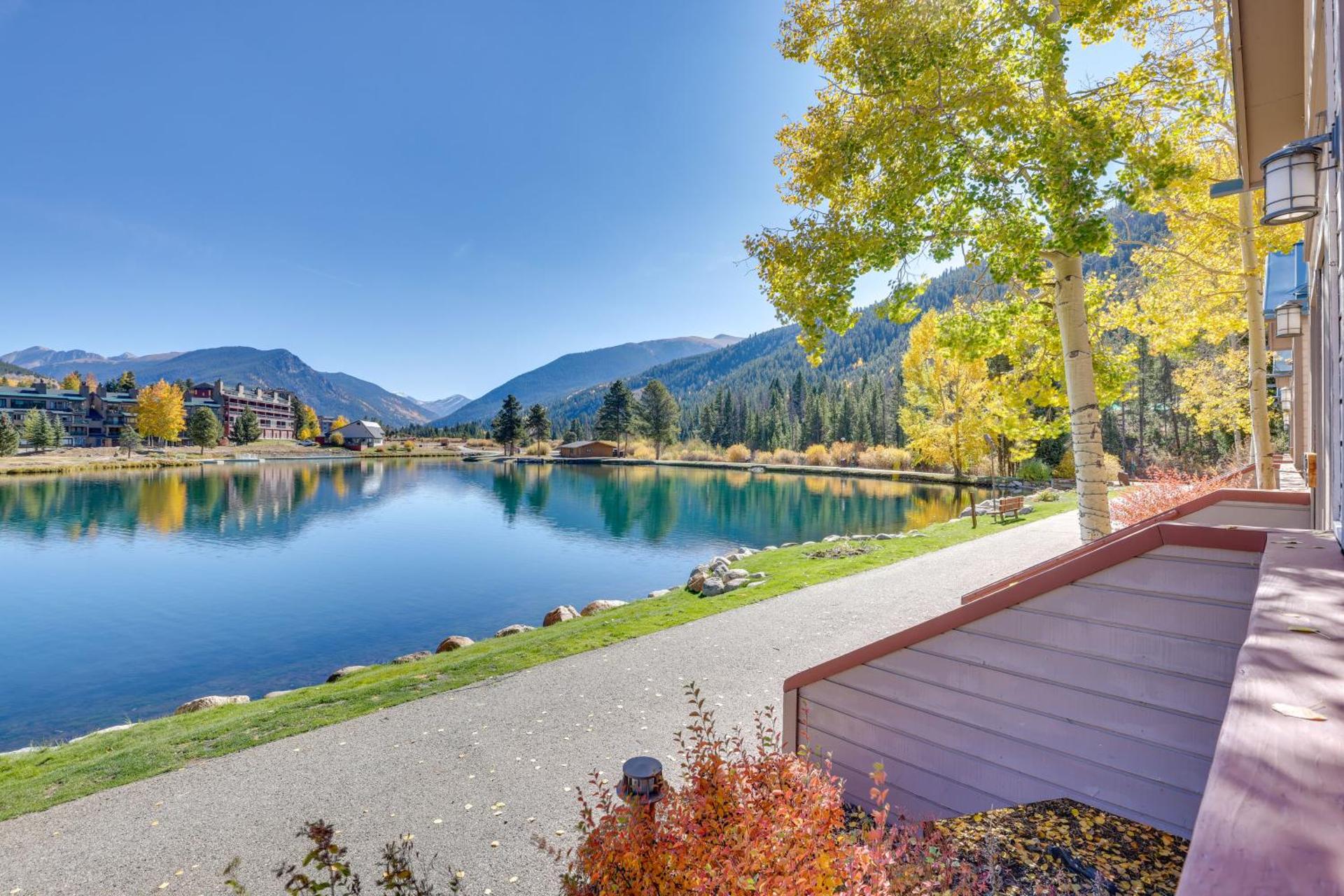 1 Mi to Keystone Ski Lift Lakefront 4-Season Gem