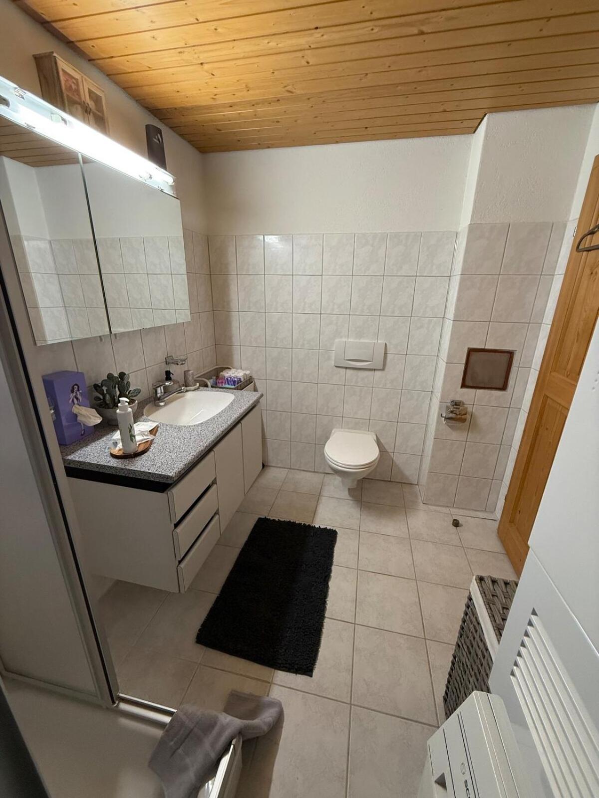 Studio with lake and mountain view