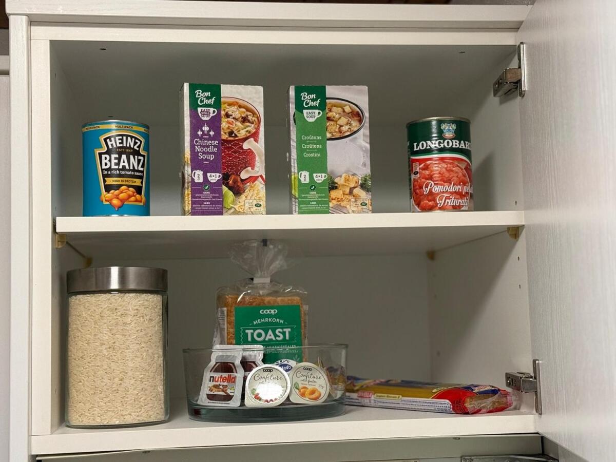 Studio with lake and mountain view