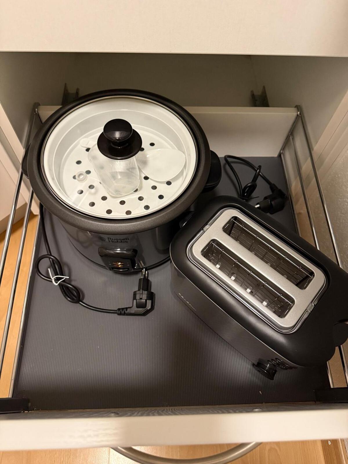 Studio with lake and mountain view