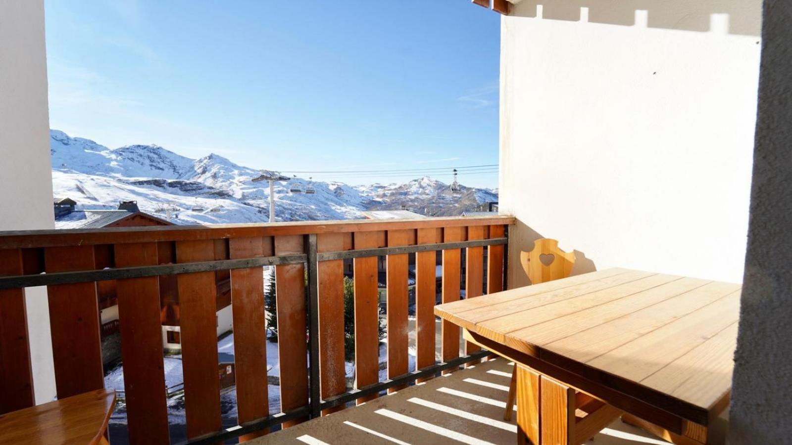 Val Thorens Studio 2 personnes et balcon plein Sud