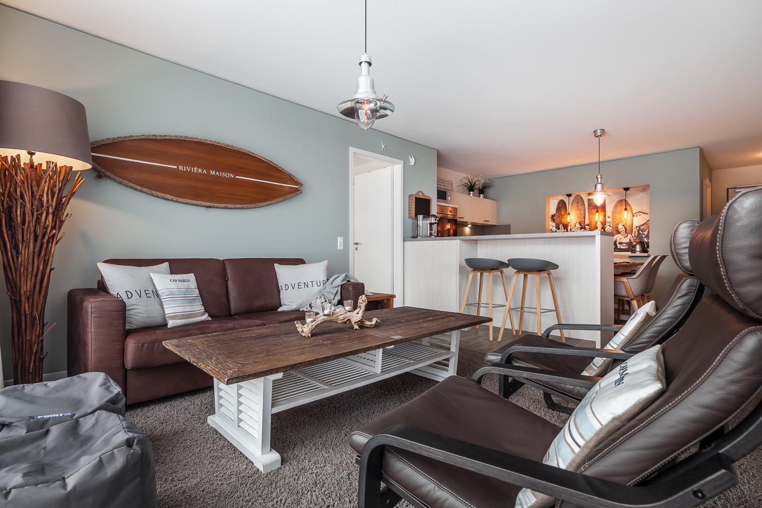 Apartment 5 - "am Yachthafen 5", Apartmenthaus Hafenspitze, - Blickrichtung offenes MeerStrandpromenade