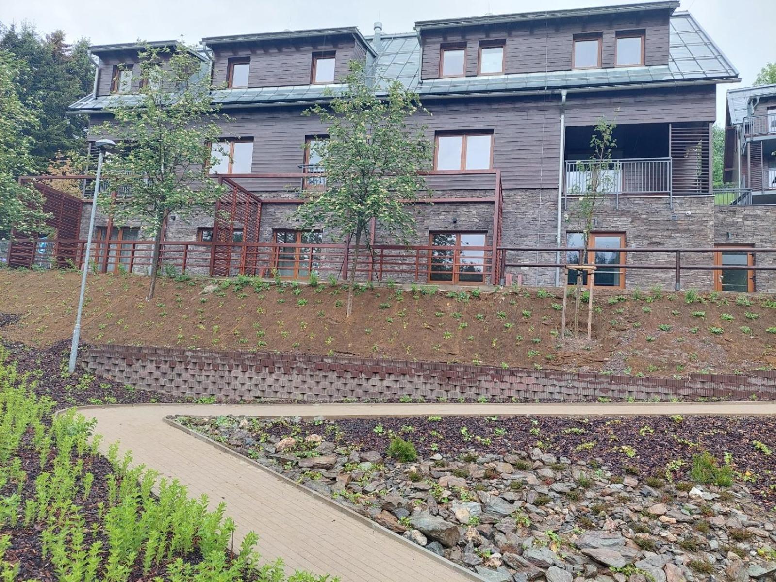 Apartmán Andrasa v Krkonoších se saunou a terasou