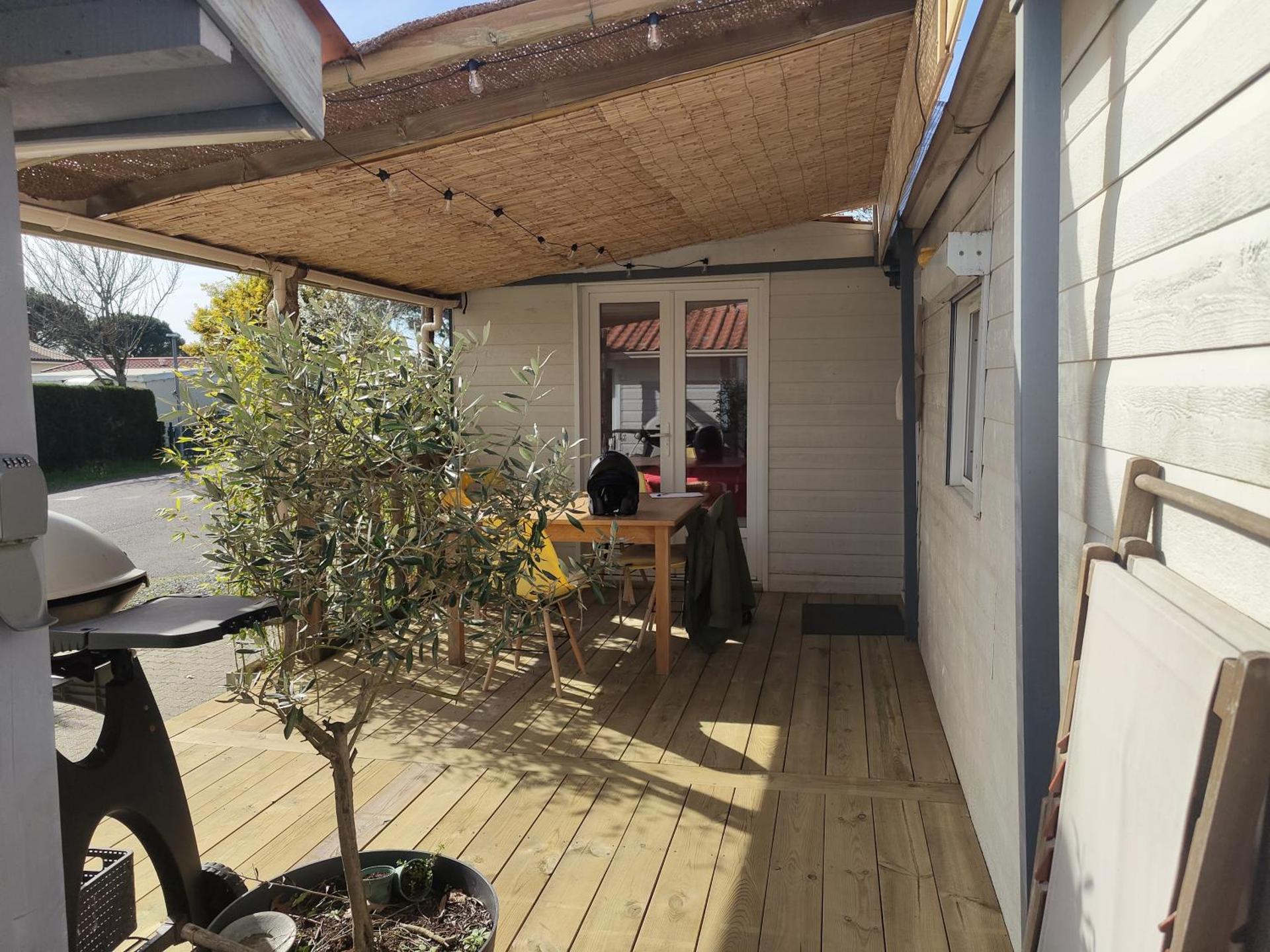 Chalet 47m2 climatisé, piscine,linge fourni