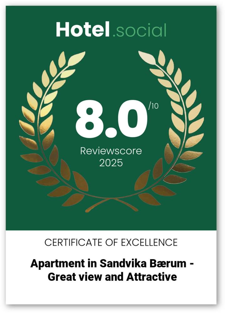 J-Apartment Sandvika Bærum - Great view and Attractive