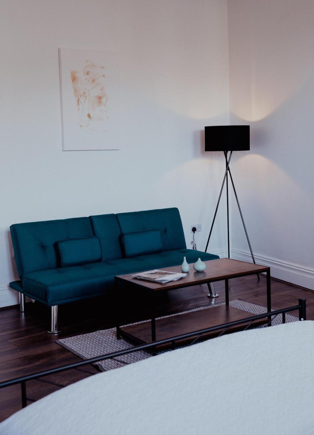 Converted bank centre of Holmfirth -split apartment, Bronte- Archive